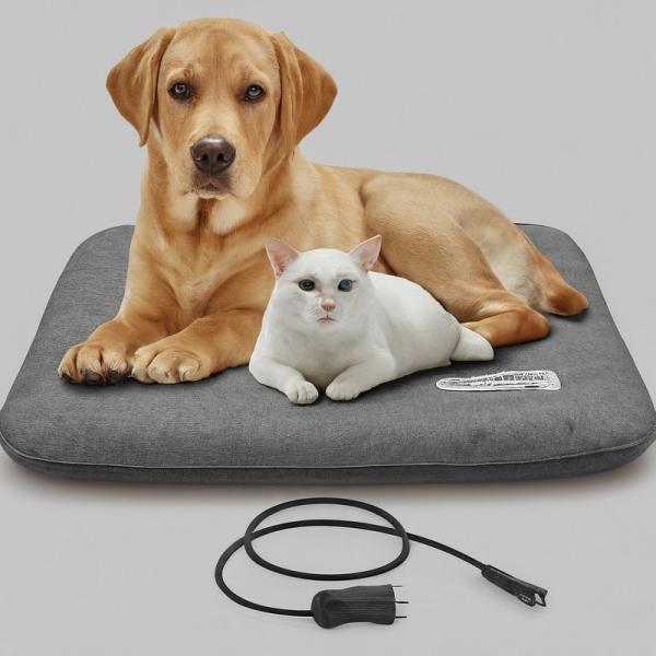 3 Level Overheat Protection Heated Pet Pad 2 Hour Timer 6ft Cord Cat Heating Pad Indoor