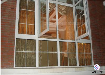 Soundproof White Fixed Aluminium Sash Windows , Double Glazed Aluminium Windows With Single Tempered Glass