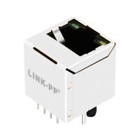 Base-T do vertical Rj45 Jack Connector 2.5G do porto de V8BR-1AX1-HT 1X1 com o verde/amarelo conduzidos