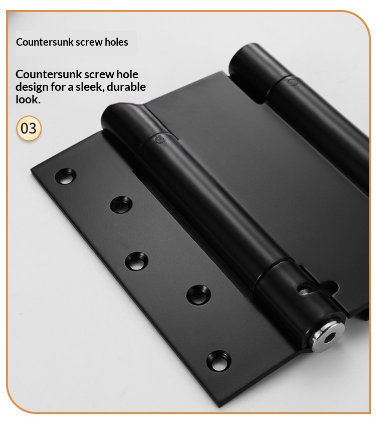 Stainless Steel Double-Opening Single-Opening Spring Hinges Internal External Two-Way Free-Closing Door Closers Automatic Doors