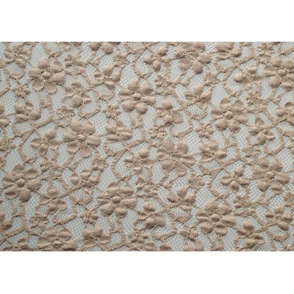 Allover Nylon Rayon Stretch Lace Fabric / Elastic Floral Lace Fabric CY-LW0104