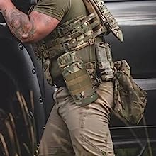 Tactical Molle Water Pouch, Tactical Bottle Holder ornaments Water Bottle Bag Hydration Carrier H20 Pouch Kettle Pouch
