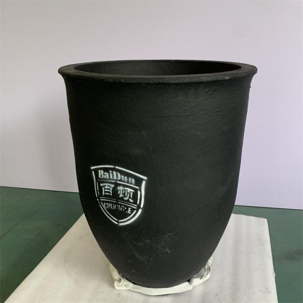 Creuset de fusion en cuivre rond de haute pureté, capacité 150 kg, avec une bonne stabilité chimique