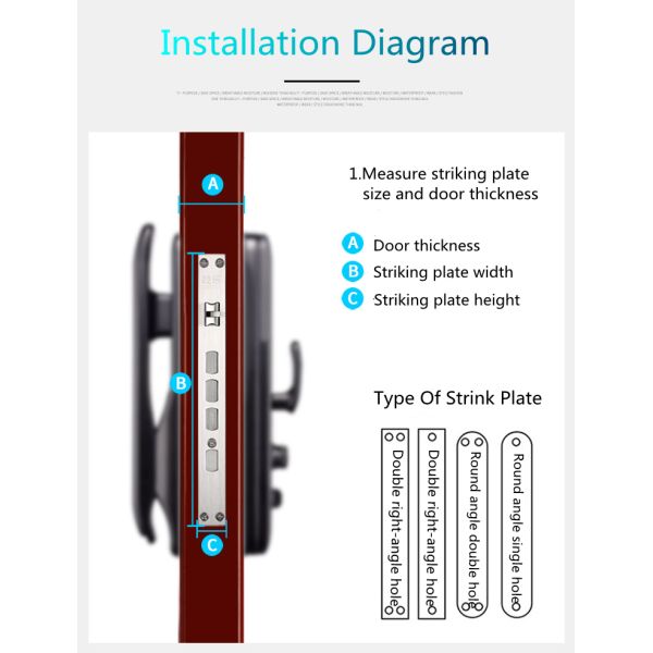 Fingerprint Push Pull Smart Door Lock