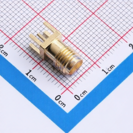 Coaxial RF Antenna Socket SAMZO SMA-KE-135-L4-3 Brass Body Gold Plated PTFE Insulator Connector