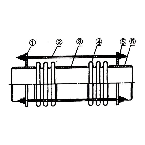 SS304 Tie Rod Corrugated Compensator SS316 SS Bellows Expansion Joints