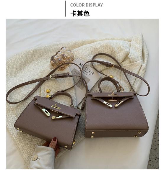 NEW FASHION WINTER TEXTURE WOMEN'S BAG SIMPLE SHOULDER BAG FASHION CROSS-BODY KELLY BAG