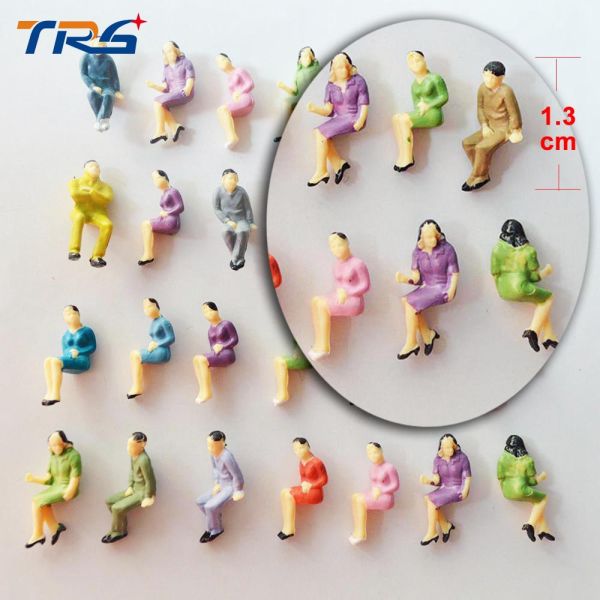 1:50 scale ABS plastic Model figures all sitting model toys 2.1cm for model train layout for architecture