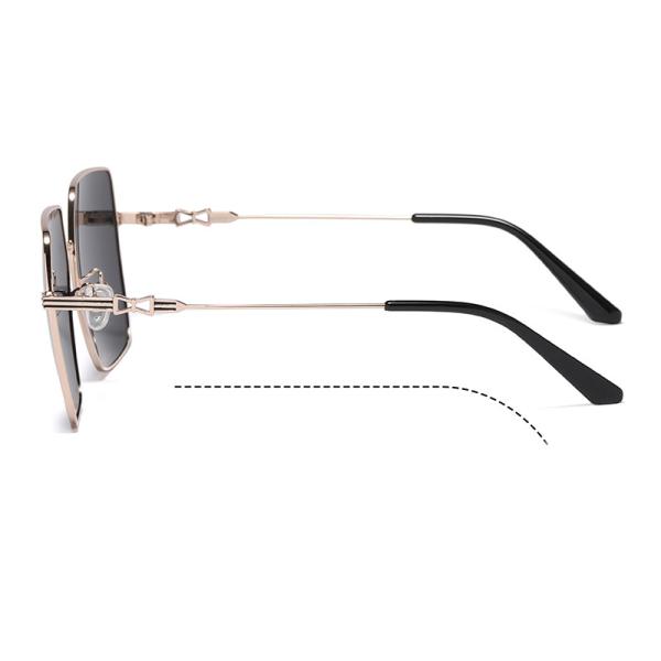 UV400 Protection Metal Frame Sunglasses Gradient Lens For Women