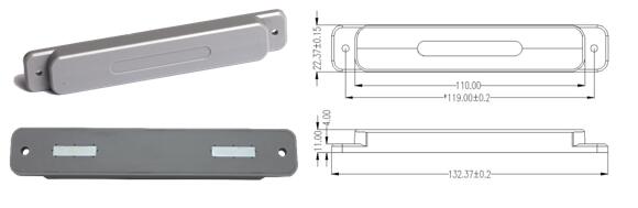 Адсорбция прочное RFID магнита BRT-01M маркирует высокую чувствительность -17dBm читая ряд 10m