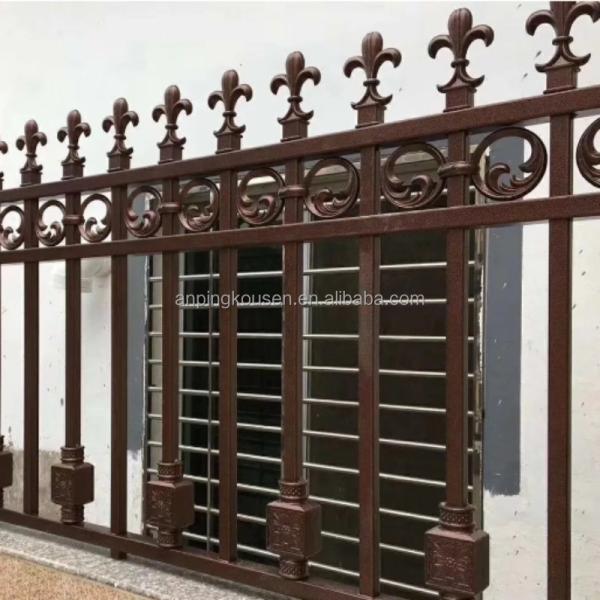 Cercas galvanizadas portáteis de quintal Cercas metálicas ornamentais