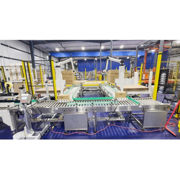 Macaroni Case Collaborative Robot Palletizer Systems For Pasta Cases Food Cartons