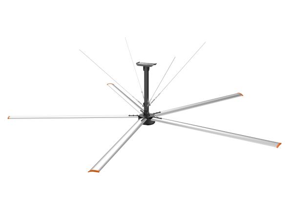 1.5KW Five Blades HVLS Ceiling Fan With AC Motor Remote Control