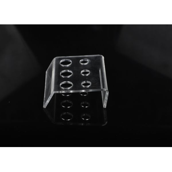 Transparent Acrylic 6 Holes Tattoo Ink Cup Holder 1 Month Warranty