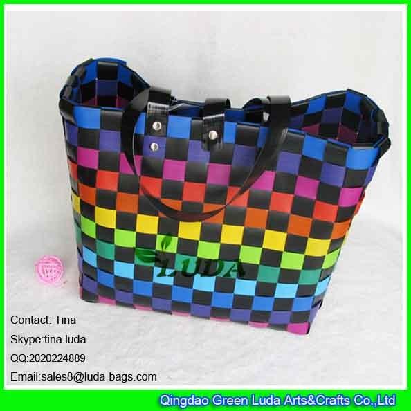 LUDA tropical fruit color pp straw bag ladies shopping beach bag