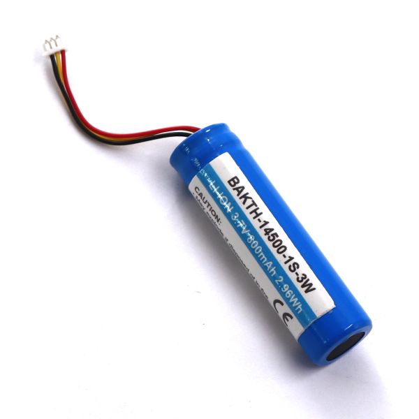 A-Grade 3.7V 800mAh 14500 Li-ion Cell BAKTH-14500-1S-3W for Bulk Replacement