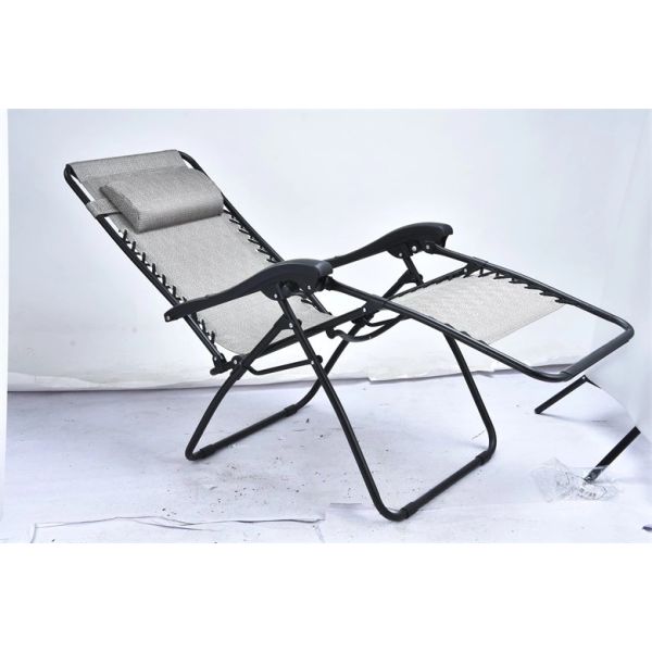 Steel Tube Textilene Sun Lounger Water Repellent For Seaside