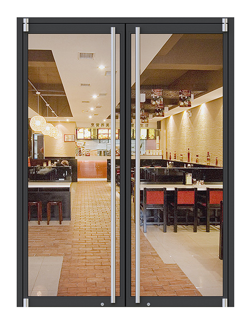 Shopping Malls Commercial Storefront Tempered Insulated Glass Flush Sliding Door