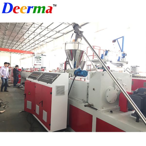 220V PVC Pipe Machine 75mm - 160mm PVC Profile Production Line