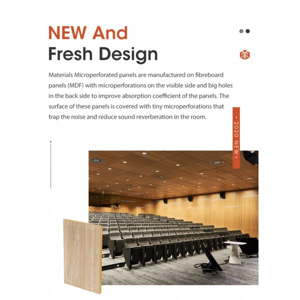 Micro Perforated Sound Absorption Acoustic Panels For Medium To Low Frequencies