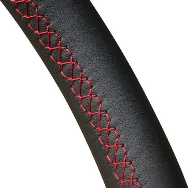 Seat Leon Mk2 Ibiza 6L 2007-2008 Customized Black DIY Hand Sewing Steering Wheel Cover