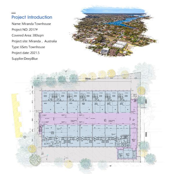 Casa modular Construcción de casas prefabricadas Edificios de apartamentos con casas de acero ligero
