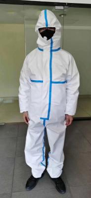 Combinações protetoras químicas de pouco peso do vestido descartável cirúrgico azul branco