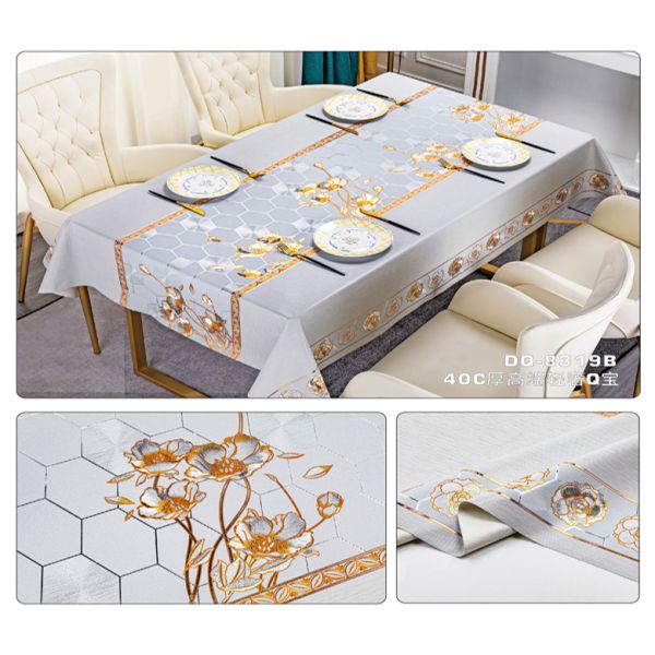 ПВХ столовая крышка для пикника на открытом воздухе Кампинг прямоугольная форма Нефтяная проницаемость Проницаемость