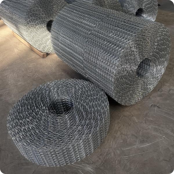 Ancho 190.5MM Saldado Galvanizado de alambre de tubería Reforzado malla para petróleo y gas