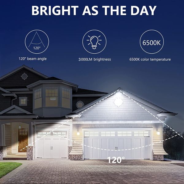 Aluminum Waterproof LED Flood Light Ip65 3000 Lumens 6500k Outdoor