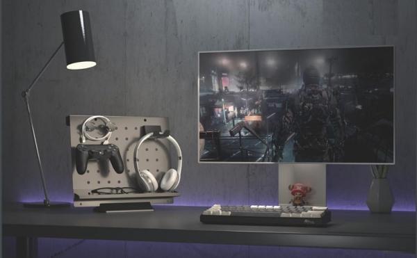 Flexible Metal Pegboard Desk Accessories for Office Gaming Home Magnetic Privacy Panel
