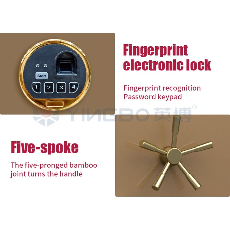Best Rated Home Jewelry Safe Box Watch Winder Customize Interior PU Leather Fireproof For Home
