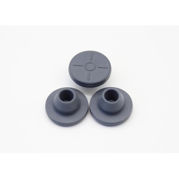 bujões 13-A1 de borracha farmacêuticos seguros cinzentos para tubos de ensaio de vidro medicinais