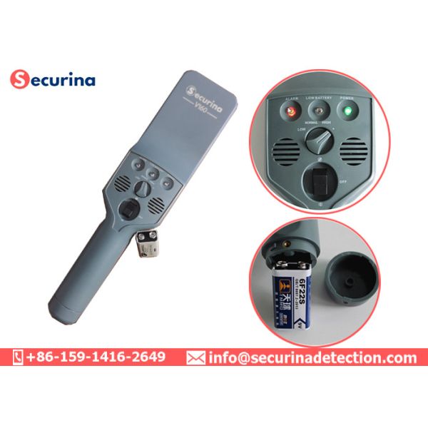 Anti Drop Security Hand Held Metal Detector Durable 5 Years Stable Sensitive