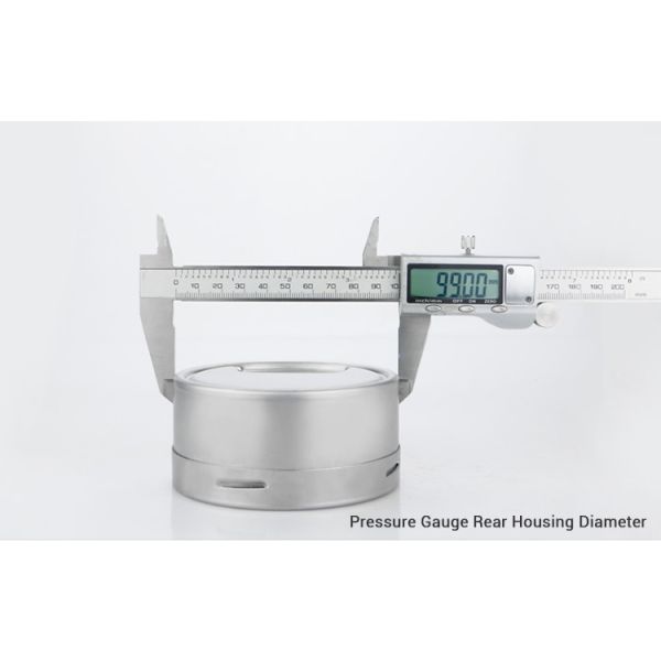 Thread Customizable 304SS Stainless Steel Capsule Type Pressure Gauge 100mm Diameter