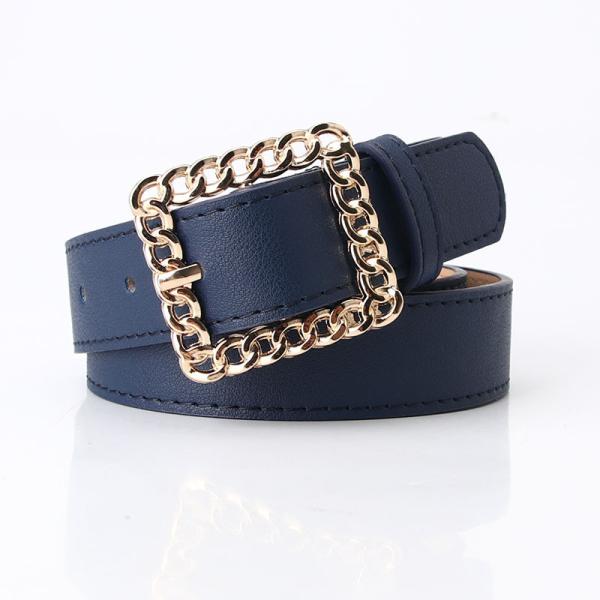 Decoractive Black Pu Leather Belts 2.8cm O Ring Belt Buckle