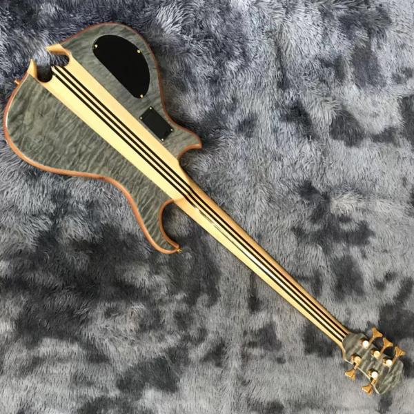 2023 NEW Custom Alembic Style Neck Through Body Mark King Signature Deluxe 5 Strings Electric Guitar Bass