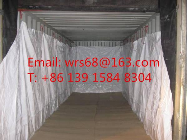 Chemical PP woven open top 20 ft / 40 ft sea bulk liner for iron ore