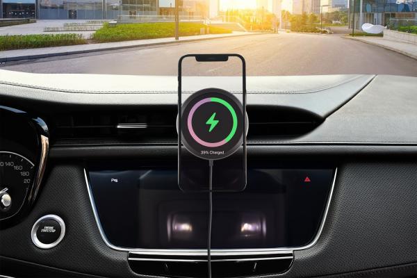 Car Mount Wireless Magsafe Charger 5V 2A For IPhone 13 Pro Max Mini Qi Fast Charger