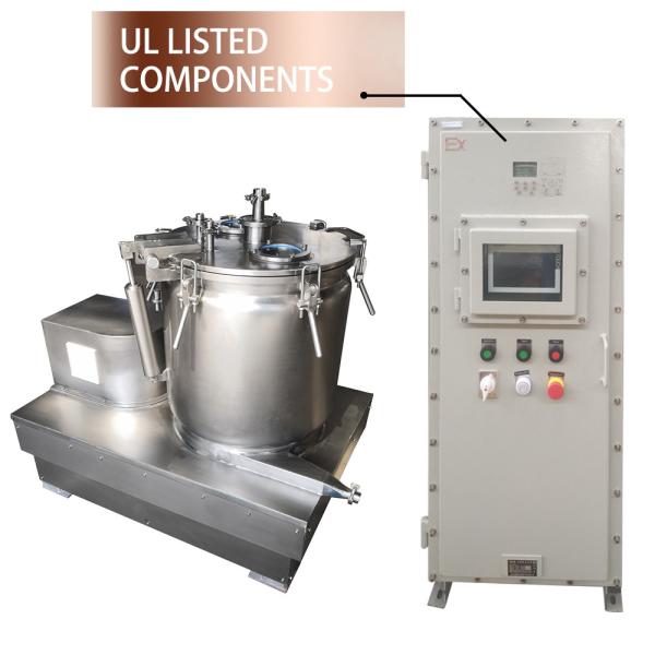 Tipo de grupo rotação que lava o centrifugador da extração do álcool etílico do óleo de CBD com revestimento refrigerando