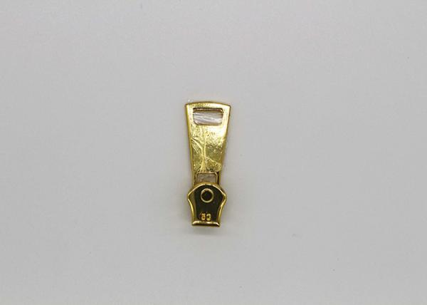 Clothing / Handbag / Hat Unique Zipper Pulls , Fix Brass Zipper Pulls Anti - Oxidant