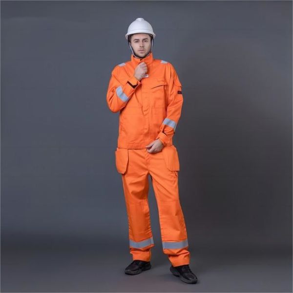 65% Cotton 35% Polyester Lightweight Fire Retardant Safety Coverall Uniforms with EN Standard or AS/NZS Standard