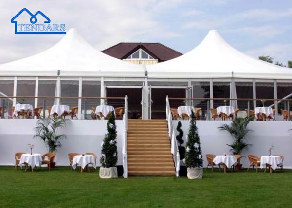 UV-Resistant/Fireproof/Waterproof Custom New PVC Aluminum Frame Marquee Pagoda Canopy Tent For Sale