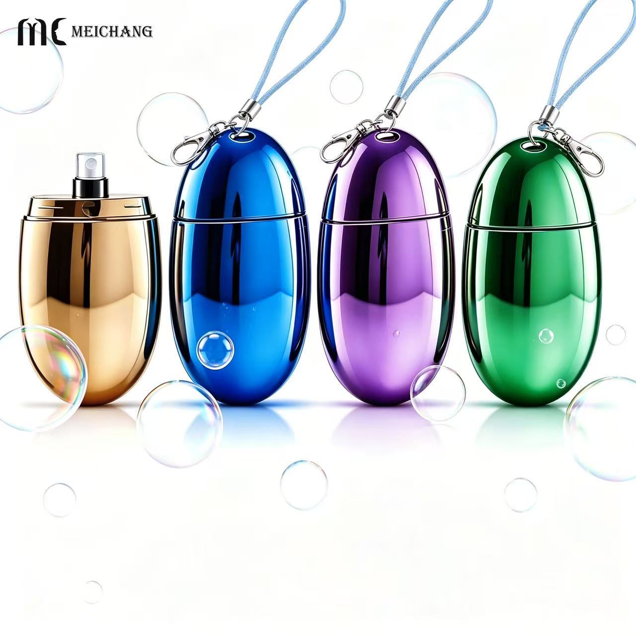 18ml Portable Egg-Shaped Fine Mist Spray Bottle for Mosquito Repellent Packaging (MC-454)