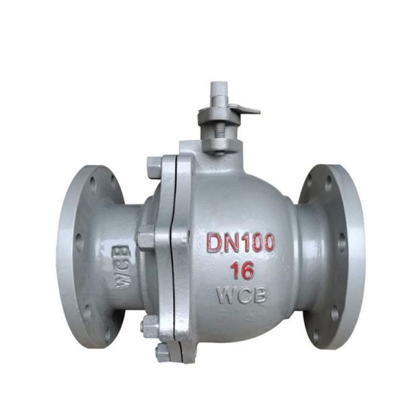Manual Operate ANSI150 DN100 PN16 4 Inch WCB Double Flange Type 2 Way 2pcs Flange Ball Valve
