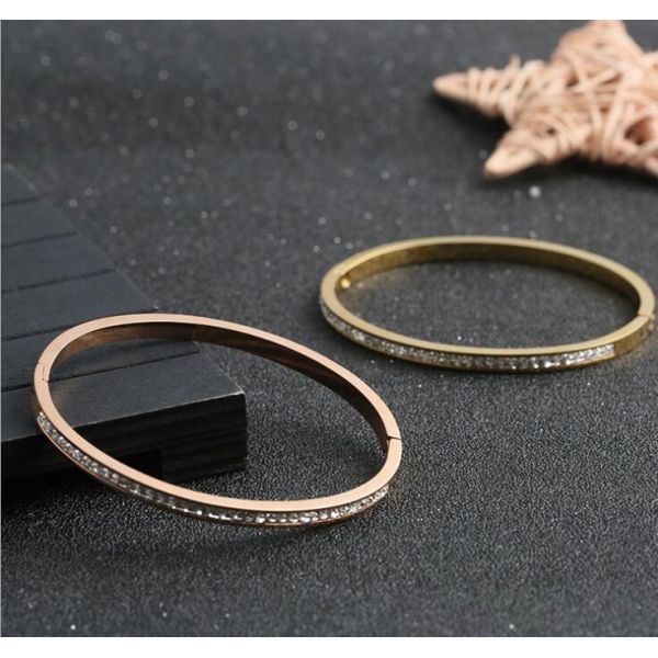 Stainless Steel Bracelet Fashion Jewelry Gift , diamonds stainless steel bracelet women