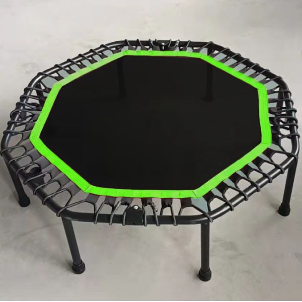 ABS Hexagonal Trampoline with Handle Bar Improve Your Flexibility and Coordination