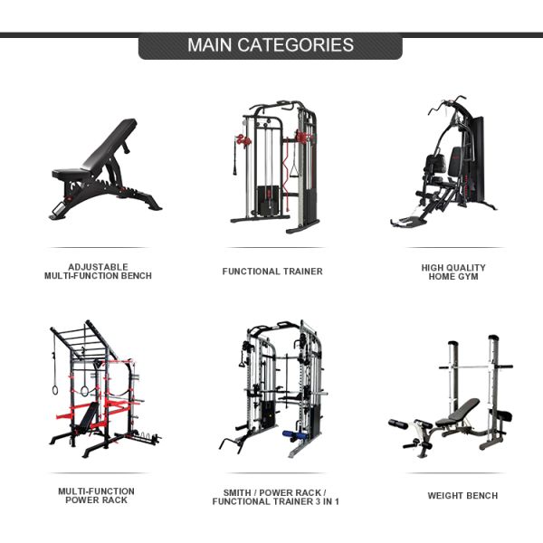 All In One Gym Multi-Functional Gym Equipment Power Rack Smith Machine With Weight Stack