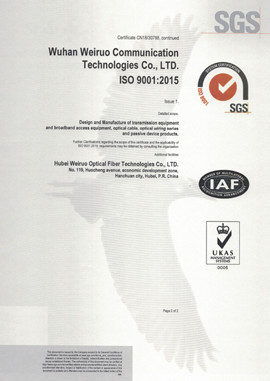 Wuhan Weiruo Communication Tech. Co.,Ltd Сертификации