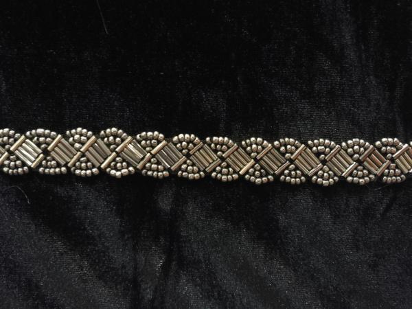 Beaded trim by hand, beading tape for fashion clothing
